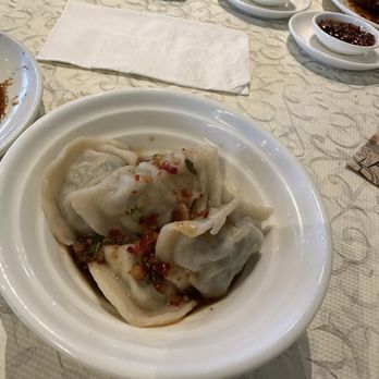 Koi Palace - 205. Pork Dumpling in Chili Peanut Sauce - Dim Sum Near Me - Dublin, California Koi Palace - 205. Pork Dumpling in Chili Peanut Sauce - Dim Sum Near Me - Dublin, California