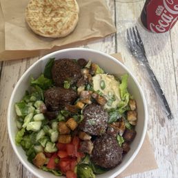 falafel & greens salad falafel & greens salad