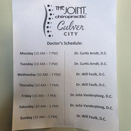 Weekly Schedule Weekly Schedule
