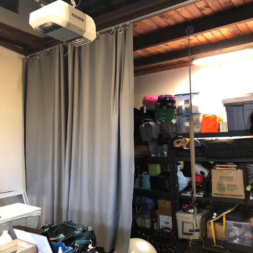 Daniel Lugo Construction - Hung garage curtain and TRX for home gym. - General Contractors Near Me Daniel Lugo Construction - Hung garage curtain and TRX for home gym. - General Contractors Near Me