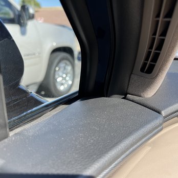 Cobblestone Auto Spa - Dust on the dash and top of door. - Car Wash Near Me - Glendale, Arizona