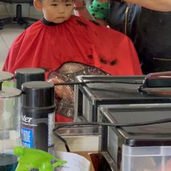 Signature Hair - 13 month old getting his first professional haircut and not the bowl cut from mommy