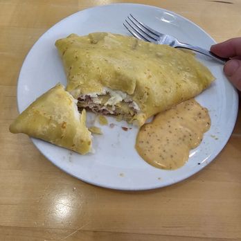 Rooster - Downtown - Ham and cheese crepe. - Creperies Near Me - St. Louis, Missouri