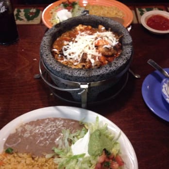 Casa Mexicana - Molcajete for two. A little spicer than what I thought it would be. But delicious. - Mexican Near Me - Southaven, Mississippi Casa Mexicana - Molcajete for two. A little spicer than what I thought it would be. But delicious. - Mexican Near Me - Southaven, Mississippi