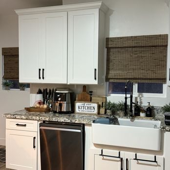 Avalon Shutters - Both windows in the kitchen - Shades & Blinds Near Me - Perris, California