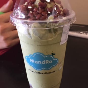 MandRo Teahouse - Matcha red bean smoothie - Bubble Tea Near Me - Davis, California MandRo Teahouse - Matcha red bean smoothie - Bubble Tea Near Me - Davis, California