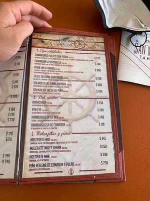 Menu photo 2 Puerto San Pedro Tlaquepaque, JAL