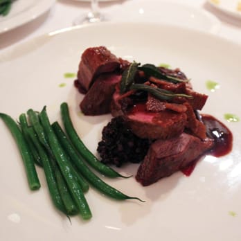Le Papillon - Braised Duck Breast with Sour Cherry, Sage and Black Forbidden Rice - French Near Me - San Jose, California