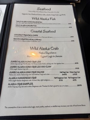 Menu photo 1 TK Maguire's Juneau, AK Menu photo 1 TK Maguire's Juneau, AK