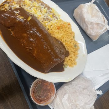 Diana's Mexican Food - Dianas wet mole burrito - Mexican Near Me - Carson, California