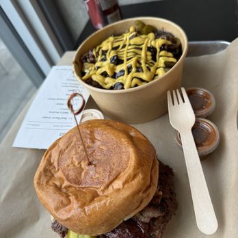 Matt’s Burger Lab - Bacon smash with Matt's poutine - Burgers Near Me - Toronto, Ontario