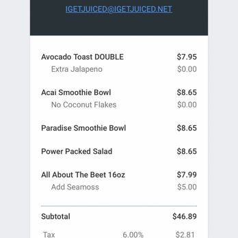 iGet Juiced - What I ordered - Juice Bars & Smoothies Near Me - Snellville, Georgia iGet Juiced - What I ordered - Juice Bars & Smoothies Near Me - Snellville, Georgia