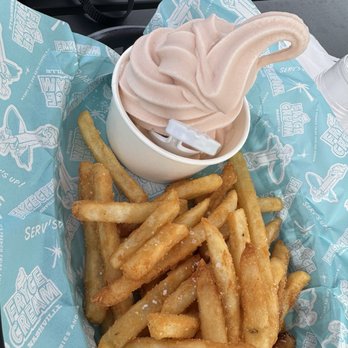 Fryce Cream - Guava Ice cream and regular fries - Ice Cream & Frozen Yogurt Near Me - Nashville, Tennessee