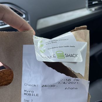 Shake Shack Huntersville - Receipt - Burgers Near Me - Huntersville, North Carolina Shake Shack Huntersville - Receipt - Burgers Near Me - Huntersville, North Carolina