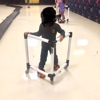 Dairy Ashford Roller Rink - You can rent these for your kids. Training wheels glider for 1st timer learning how to skate. - Skating Rinks Near Me - Houston, Texas