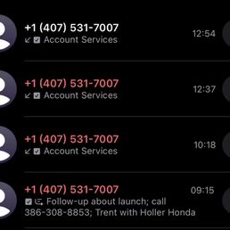 Trent's obsessive calling Trent's obsessive calling