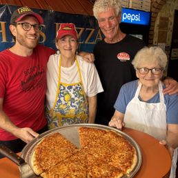With Scott and mother/daughter owner of John's Pizzeria in Elmhurst, Queens. With Scott and mother/daughter owner of John's Pizzeria in Elmhurst, Queens.
