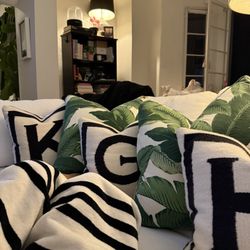 Number One Beauty Center - The beautiful Jonathan Adler pillows I was gifted. Thank you so much Mercedes