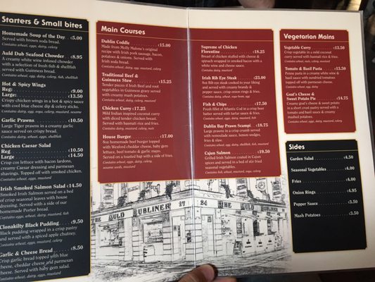 Menu photo 4 The Auld Dubliner Dublin, D