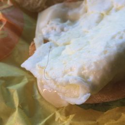 Do you see this piece of hair in my egg whites. No bueno Do you see this piece of hair in my egg whites. No bueno