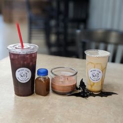North Country Nutrition - Hocus pocus tea, immunity shot, and apple caramel strudel shake