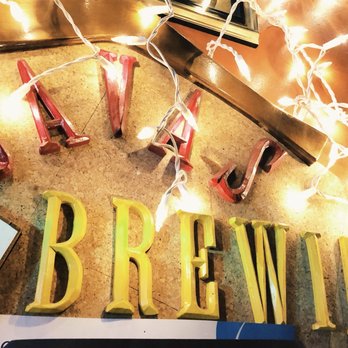 Java's Brewin - a sign with string lights - Hookah Bars Near Me - Orange Park, Florida