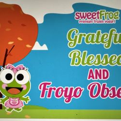 sweetFrog Premium Frozen Yogurt - Yes, we are