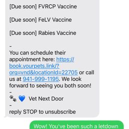The text exchange The text exchange