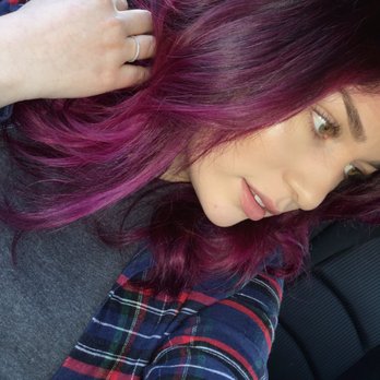 The Spot - Pretty in Magenta done by stylist JEN IG @_hairbyjen - Eyelash Service Near Me - Millbrae, California