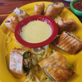 La Brisa Mexican Grill - Southwest eggrolls with jalapeño ranch dressing - Mexican Near Me - League City, Texas