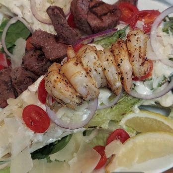 Purrr - Grilled Caesar Salad with Grilled Shrimp and Grilled Steak Cherry Tomatoes and Red Onions - Cocktail Bars Near Me - Yakima, Washington Purrr - Grilled Caesar Salad with Grilled Shrimp and Grilled Steak Cherry Tomatoes and Red Onions - Cocktail Bars Near Me - Yakima, Washington