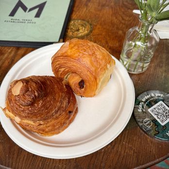 Meridian - Chocolate and almond croissant - Coffee & Tea Near Me - Buda, Texas
