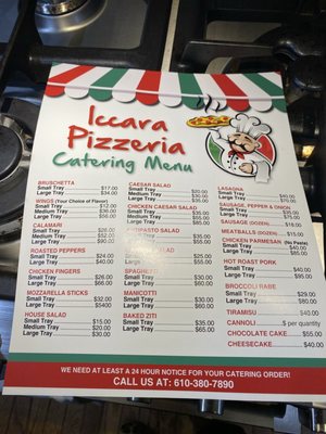 Menu photo 2 Iccara Pizzeria Coatesville, PA Menu photo 2 Iccara Pizzeria Coatesville, PA