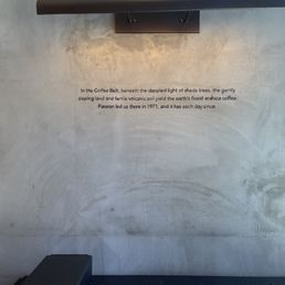 on one of the walls
