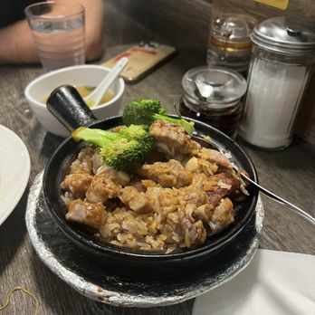 A+ Hong Kong Kitchen - P11. Spareribs and Chinese Sausage Rice Stone Pot - Cantonese Near Me - Seattle, Washington