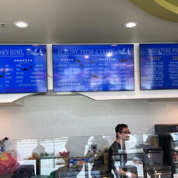 Pokebola - the menus on the wall above the counter - Poke Near Me - San Francisco, California Pokebola - the menus on the wall above the counter - Poke Near Me - San Francisco, California
