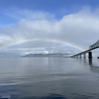 Cannery Pier Hotel & Spa - Rainbow - picture taken from room. - Hotels Near Me - Astoria, Oregon Cannery Pier Hotel & Spa - Rainbow - picture taken from room. - Hotels Near Me - Astoria, Oregon