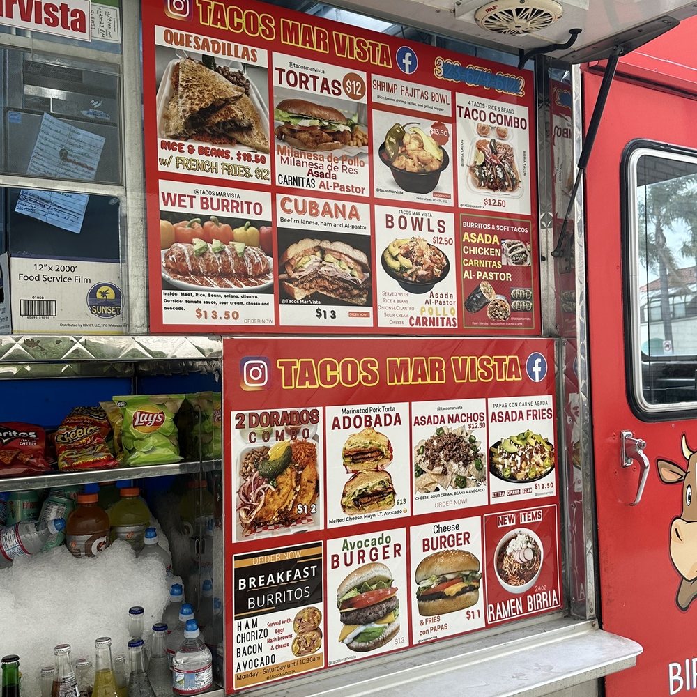 Tacos Mar Vista - Menu - Food Trucks Near Me - Los Angeles, California Tacos Mar Vista - Menu - Food Trucks Near Me - Los Angeles, California