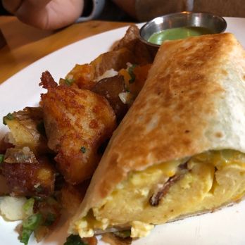 Pilsen Yards - Breakfast burrito (this is only half) - Tacos Near Me - Chicago, Illinois