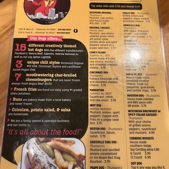 City Dogs - Hot Dogs Near Me - Richmond, Virginia