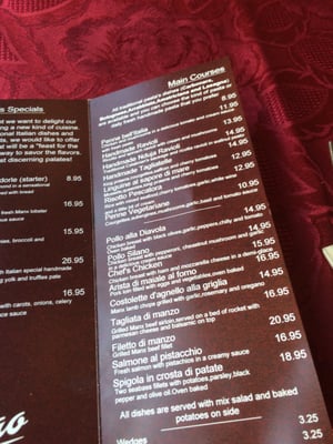 Menu photo 2 Ciao Douglas, IOM Menu photo 2 Ciao Douglas, IOM
