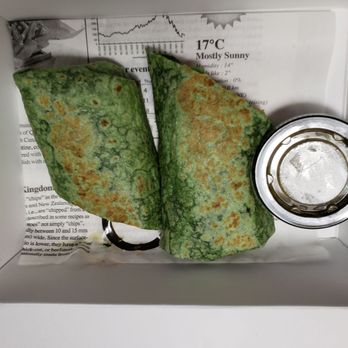 Waterlin - Initial view of the veggie breakfast burrito to go. - Bars Near Me - Menomonee Falls, Wisconsin