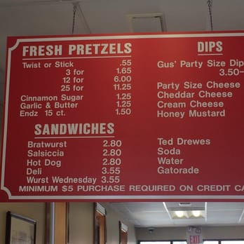 Gus' Pretzels - Menu.. - Pretzels Near Me - Saint Louis, Missouri Gus' Pretzels - Menu.. - Pretzels Near Me - Saint Louis, Missouri