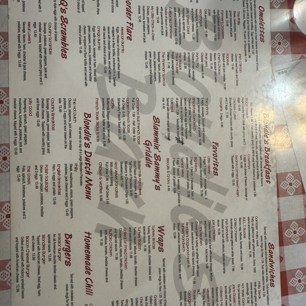 Blondie's Barn - Menu - Breakfast & Brunch Near Me - Haslett, Michigan