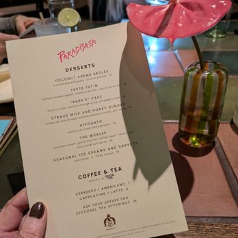 Paradisaea - New American Near Me - San Diego, California