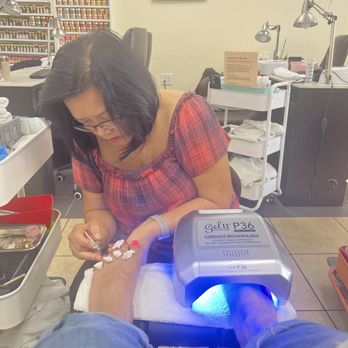 Inspirit Nails & Spa - Cindy doing her magic - Nail Salons Near Me - Escondido, California Inspirit Nails & Spa - Cindy doing her magic - Nail Salons Near Me - Escondido, California