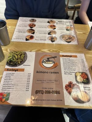 Menu photo 7 Ikimono Ramen Portland, OR