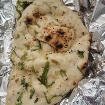 Bombay Curry - Garlic Naan Bread - Indian Near Me - Macon, Georgia