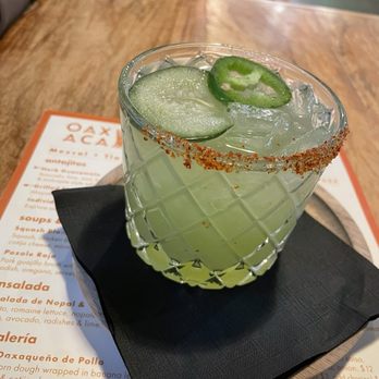 Oaxaca - Cucumber, jalapeno margarita - Mexican Near Me - Sacramento, California