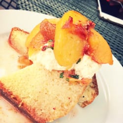Peach dessert that was on the summer menu